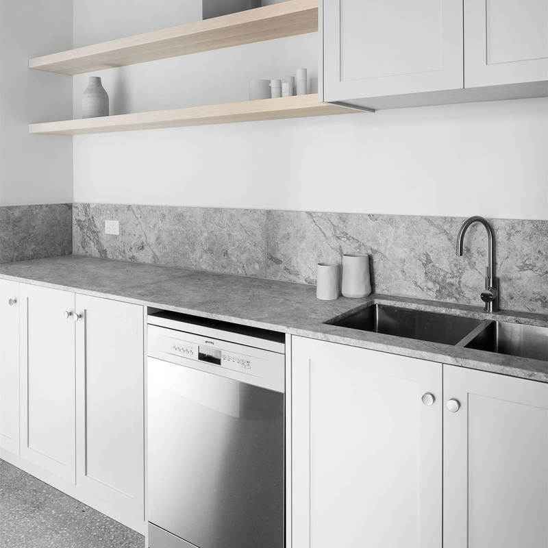 Lavabo Açık Gri Shaker Modern Banyo Vanity ile Özel Çamaşır Odası Depolama Dolabı