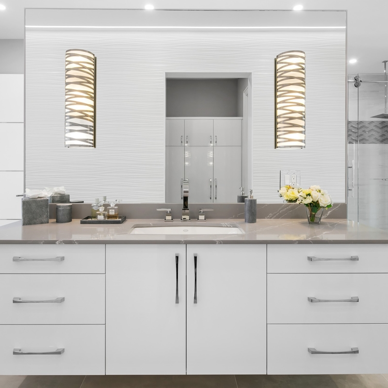 Lake Boyama Seramik Lavabo Banyo Vanity Aynalı Duvara Monte Beyaz Düz Parlak