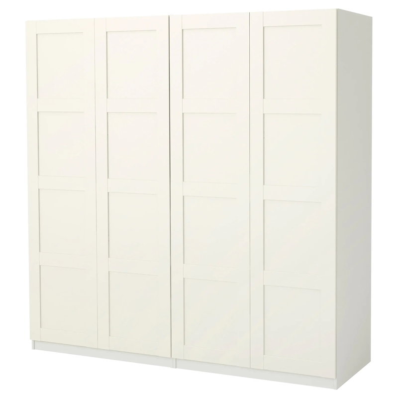 Modüler MDF Yatak Odası Depolama Dolabı Otel Tam Lüks Salıncak Kapı Beyaz Armoire Dolap